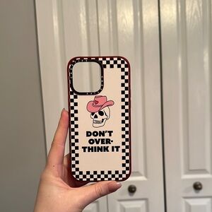 Casetify iPhone 14 Plus Checkered Skull Phone Case